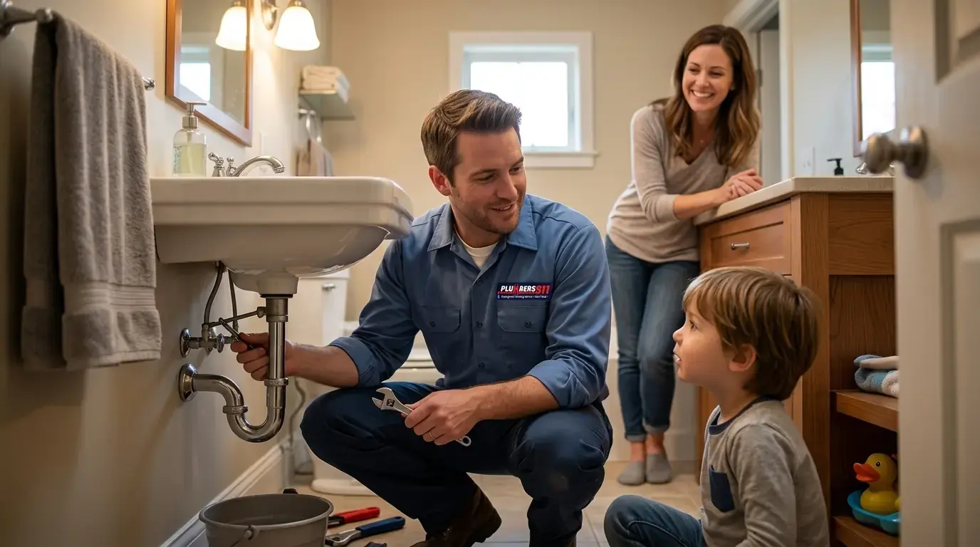 Licensed plumber at work in Lemont, IL